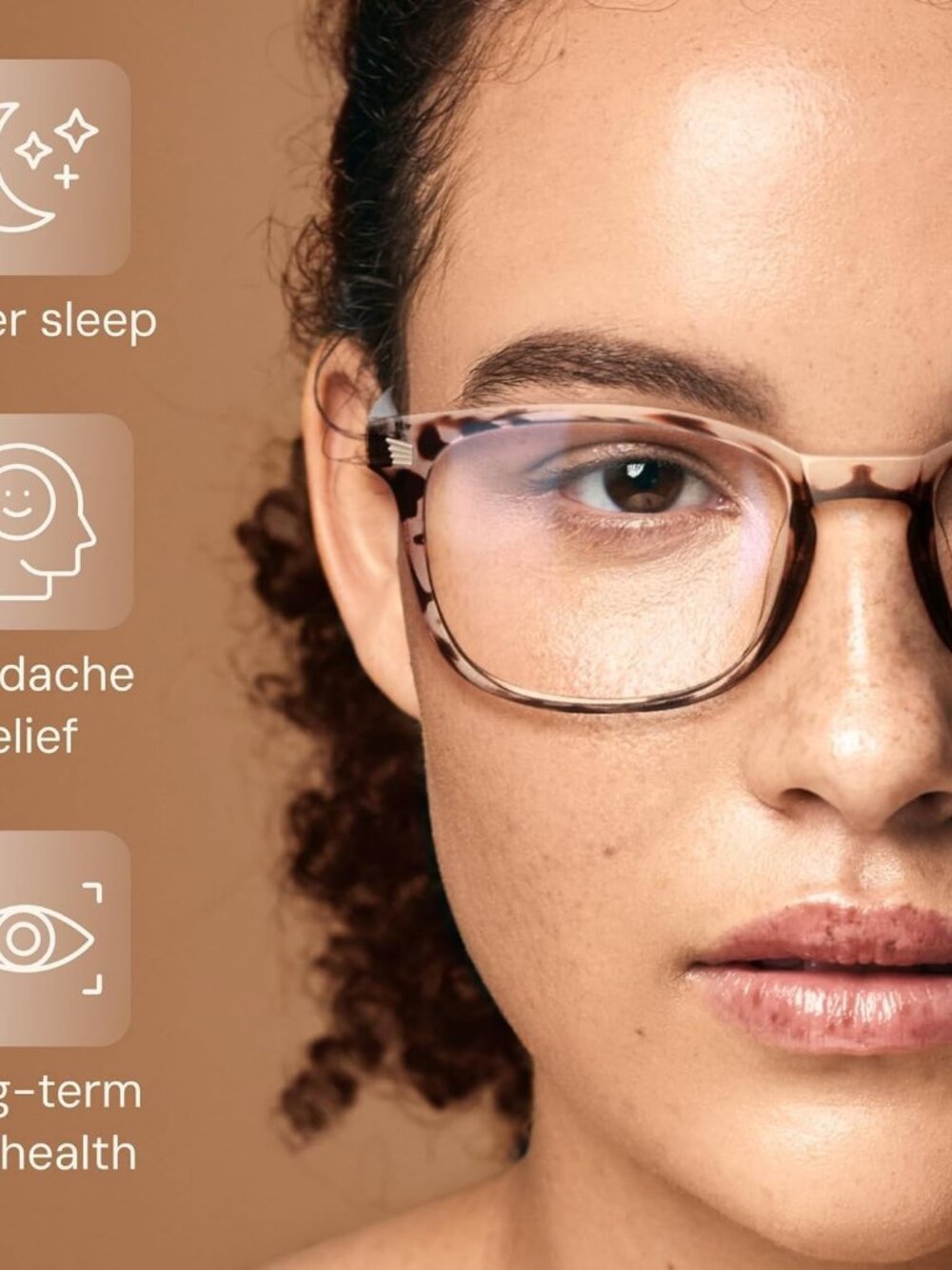 Stylish Eyewear Frame Accessories - Blue Light Glasses for Woman - Picture 4 of 5